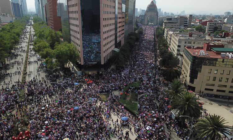 Panorámica de la #8M